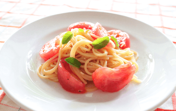 トマトの冷製パスタ