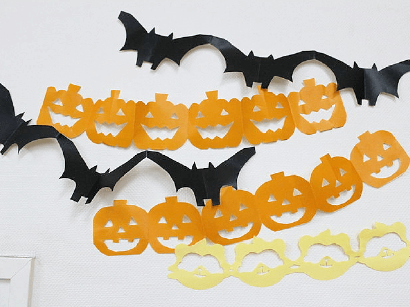 ハロウィンの手作りの飾り