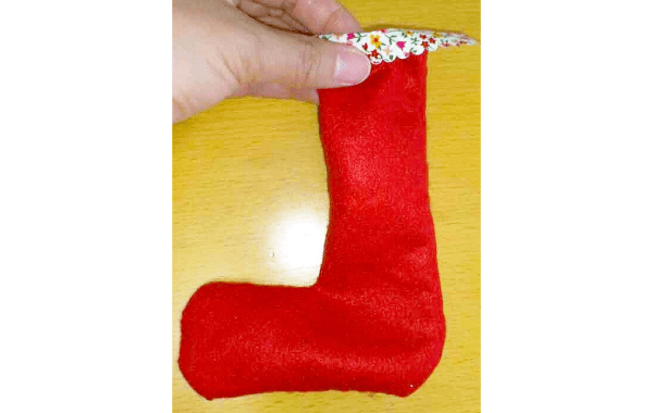 クリスマスブーツの作り方5