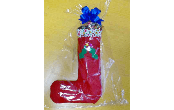 クリスマスブーツの作り方7