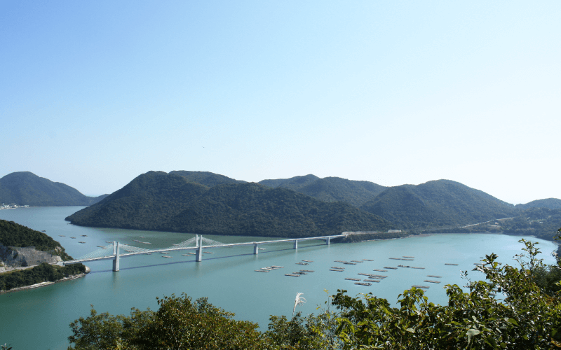 日生の備前♥日生大橋とカキいかだ