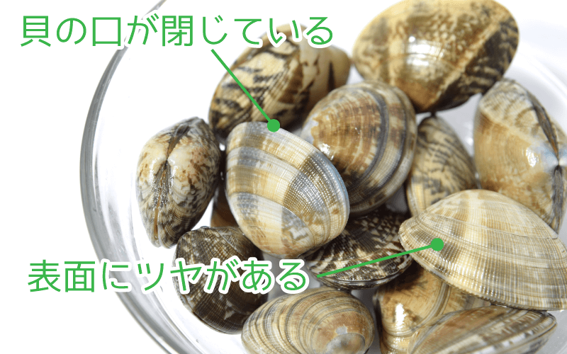 あさりの見分け方