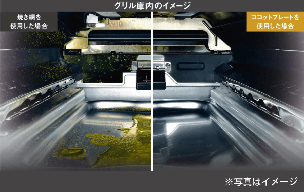 ココットプレートと焼き網の比較