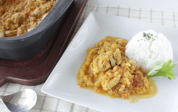 ザ・ココットで作る無水チキンカレー